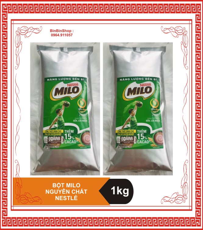 Combo 2 bịch bột milo 1kg - nestle.