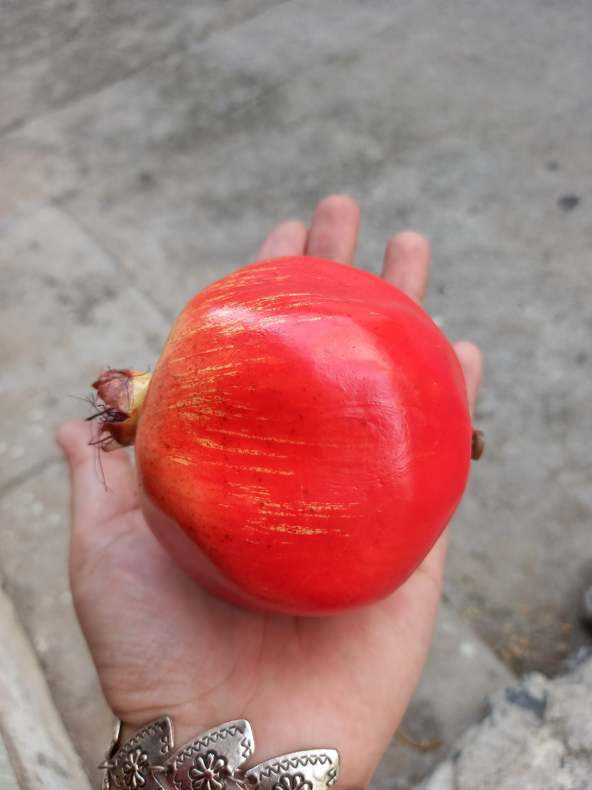 [HCM]1 Trái lựu giả màu đỏ - trái cây giả - Hương Flower