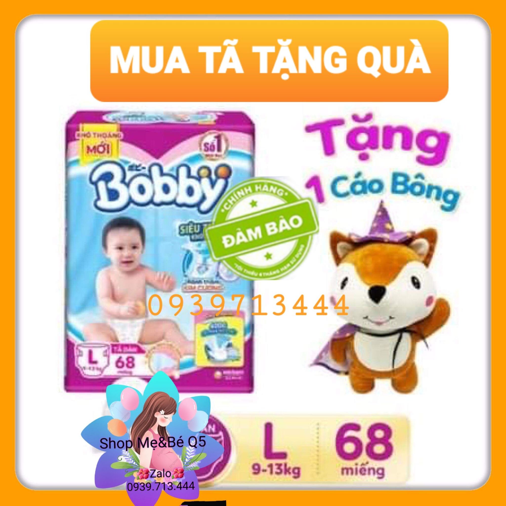 *tã dán bobby siêu thoáng size l68 miếng