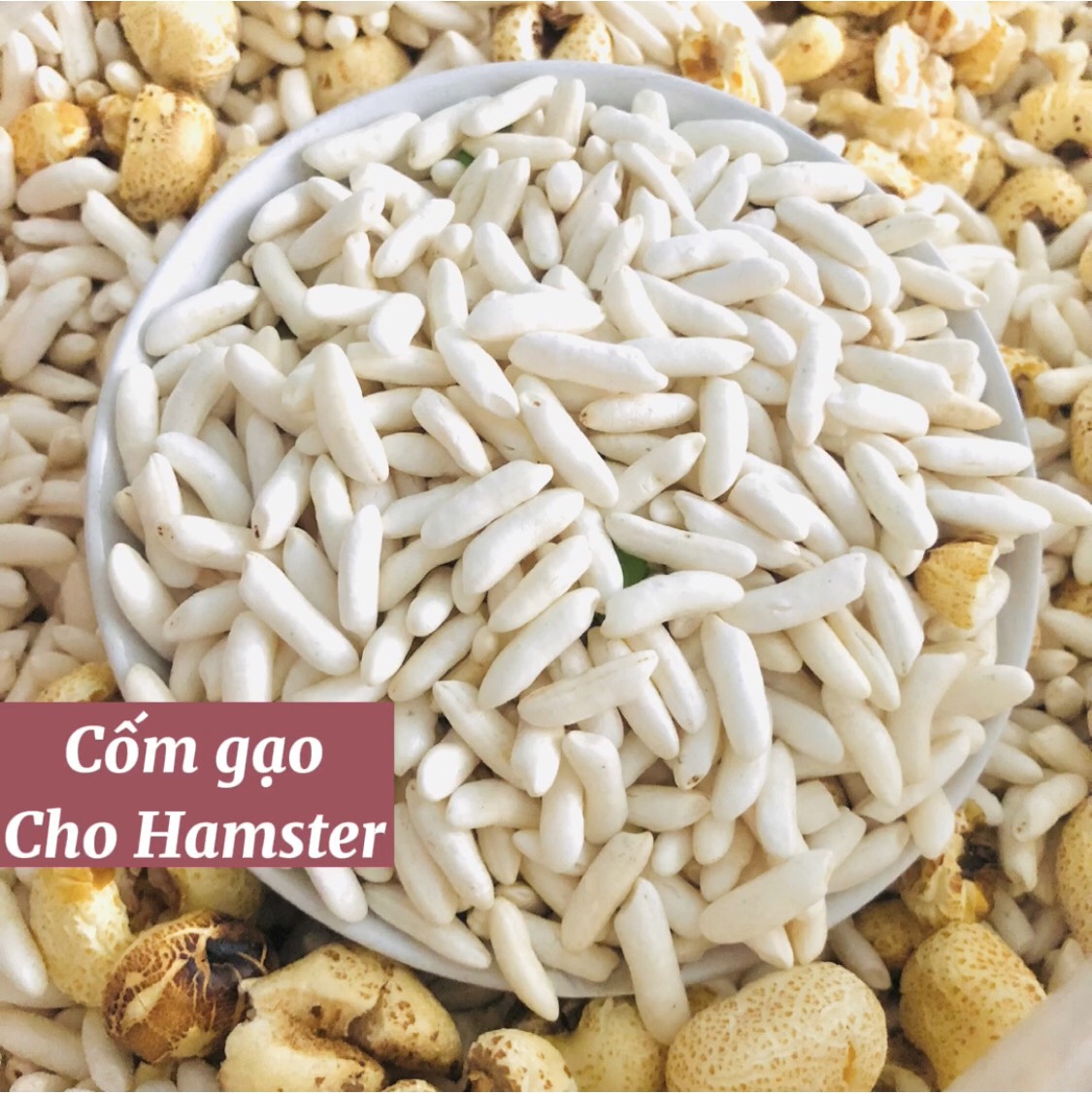 Cốm gạo, thức ăn cho hamster