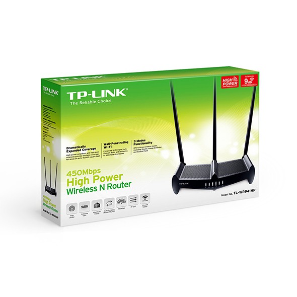 Bộ phát wifi công suất cao TP-Link TL-WR941HP tốc độ 450Mbps đa dạng mẫu mã chất lượng đảm bảo và cam kết hàng đúng như mô tả
