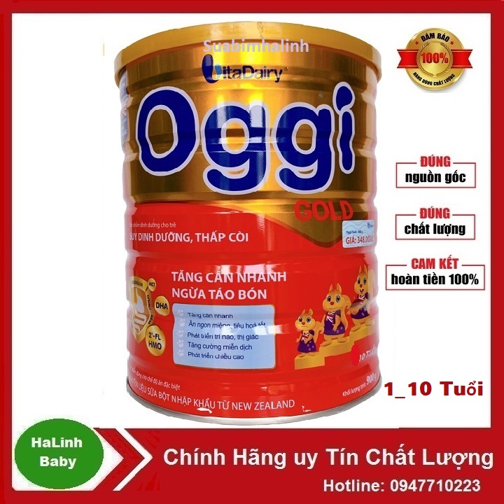 Sữa bột oggi gold 900g date 2025