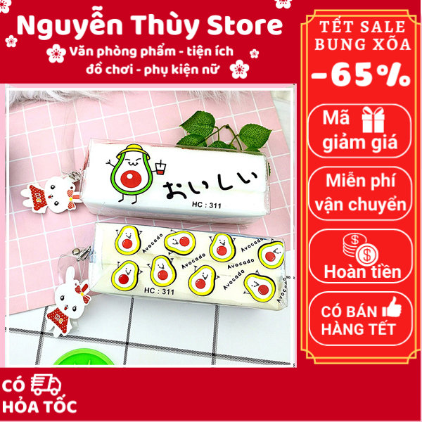 Hộp bút trong suốt hoạt hình dễ thương siêu tiện lợi ✔️ Hộp đựng đồ trang điểm ✔️ Hộp bút trong suốt ✔️ Hộp bút trong suốt cute ✔️ đồ dùng học tập - Nguyễn Thùy Store
