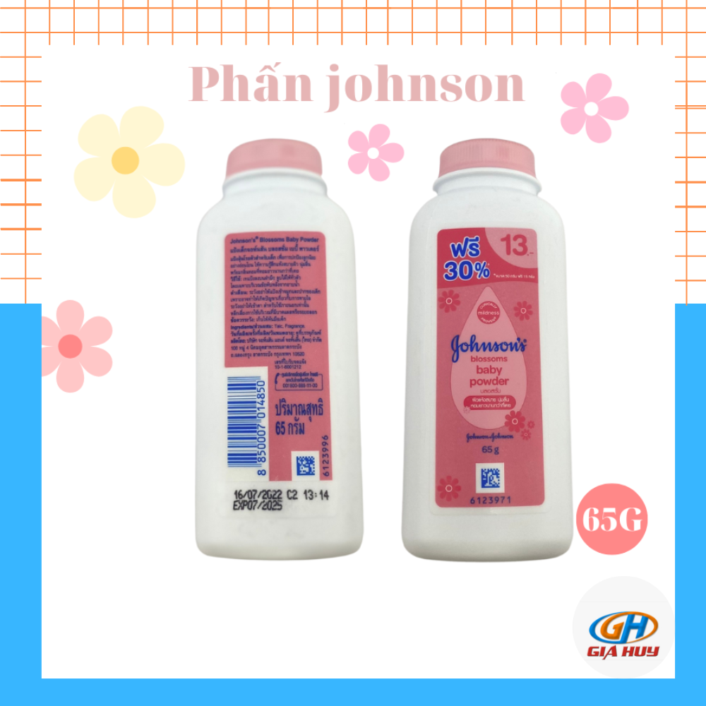 Phấn rôm Johnson s Baby powder 65g hương hoa cho bé