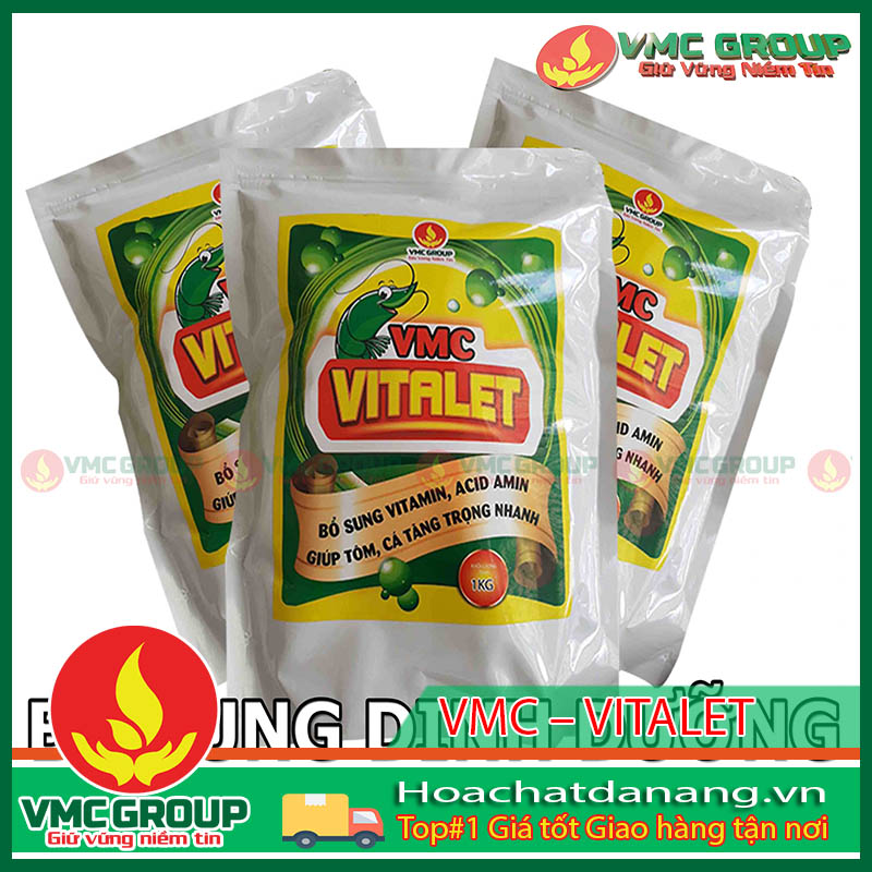 Gói 1 kg hóa chất thủy sản vmc vitalet – bổ sung dinh dưỡng tôm cá