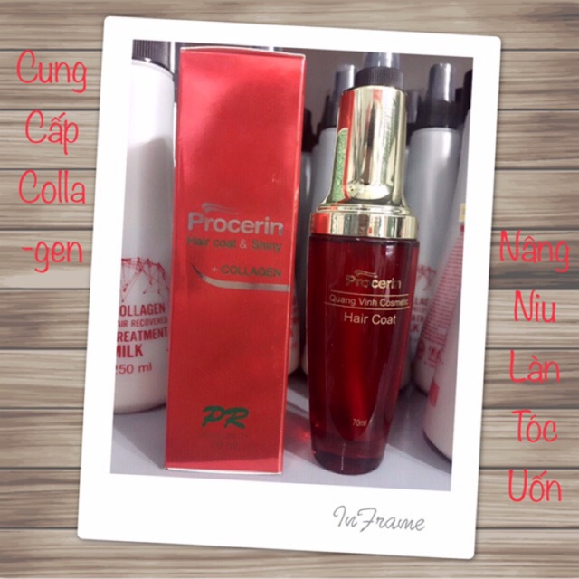 Tinh dầu dưỡng tóc Procerin cao cấp giữ ẩm và ngăn tóc chẻ ngọn, bổ sung vitamin E và collagen cho tóc bóng mượt