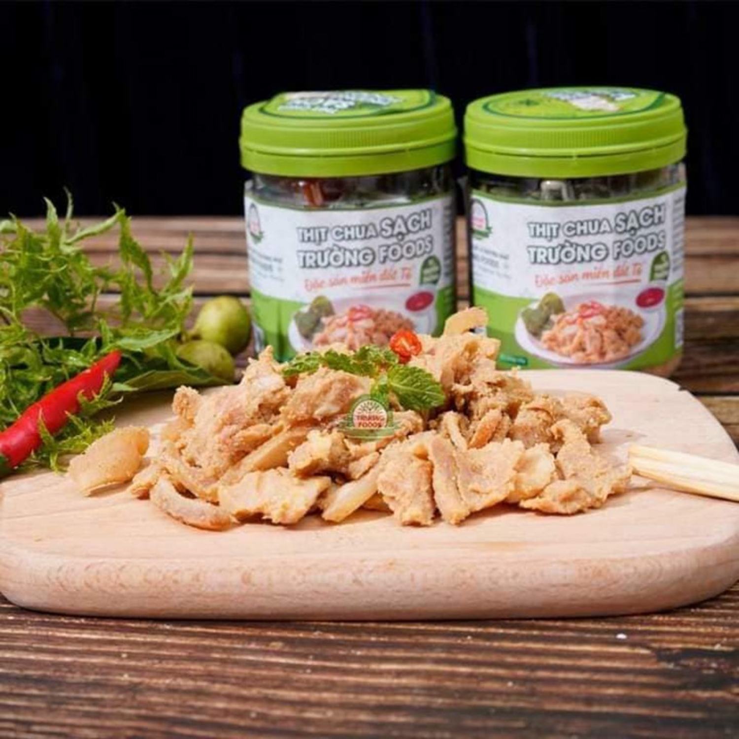 Combo 3 hộp thịt chua tỏi ớt trường foods
