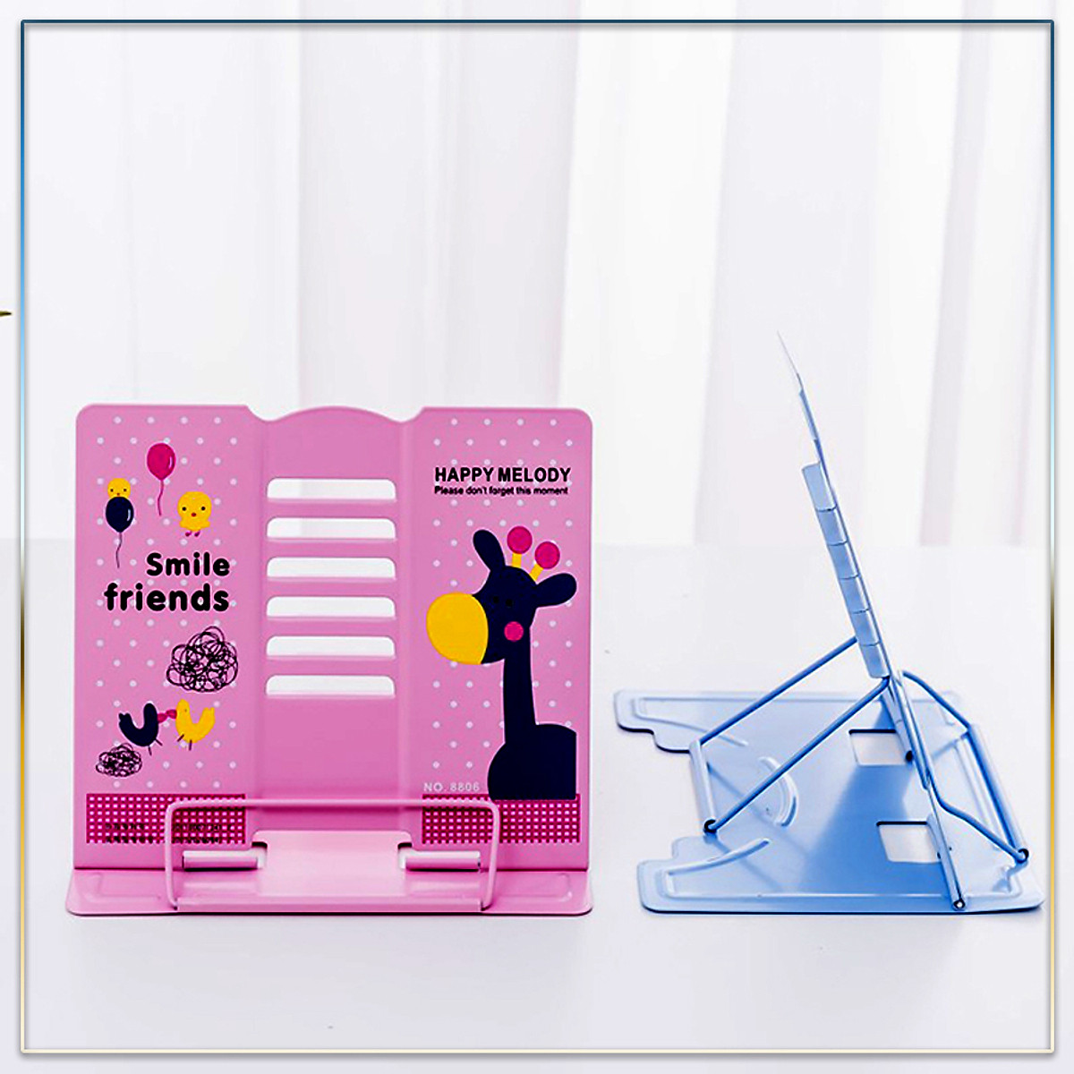 Giá Đỡ Kẹp Sách Thông Minh Chống Cận Thị, Chống Gù Lưng, Giữ Sách Vở Chắc Chắn Cho Bé (Giao Màu Ngẫu Nhiên)