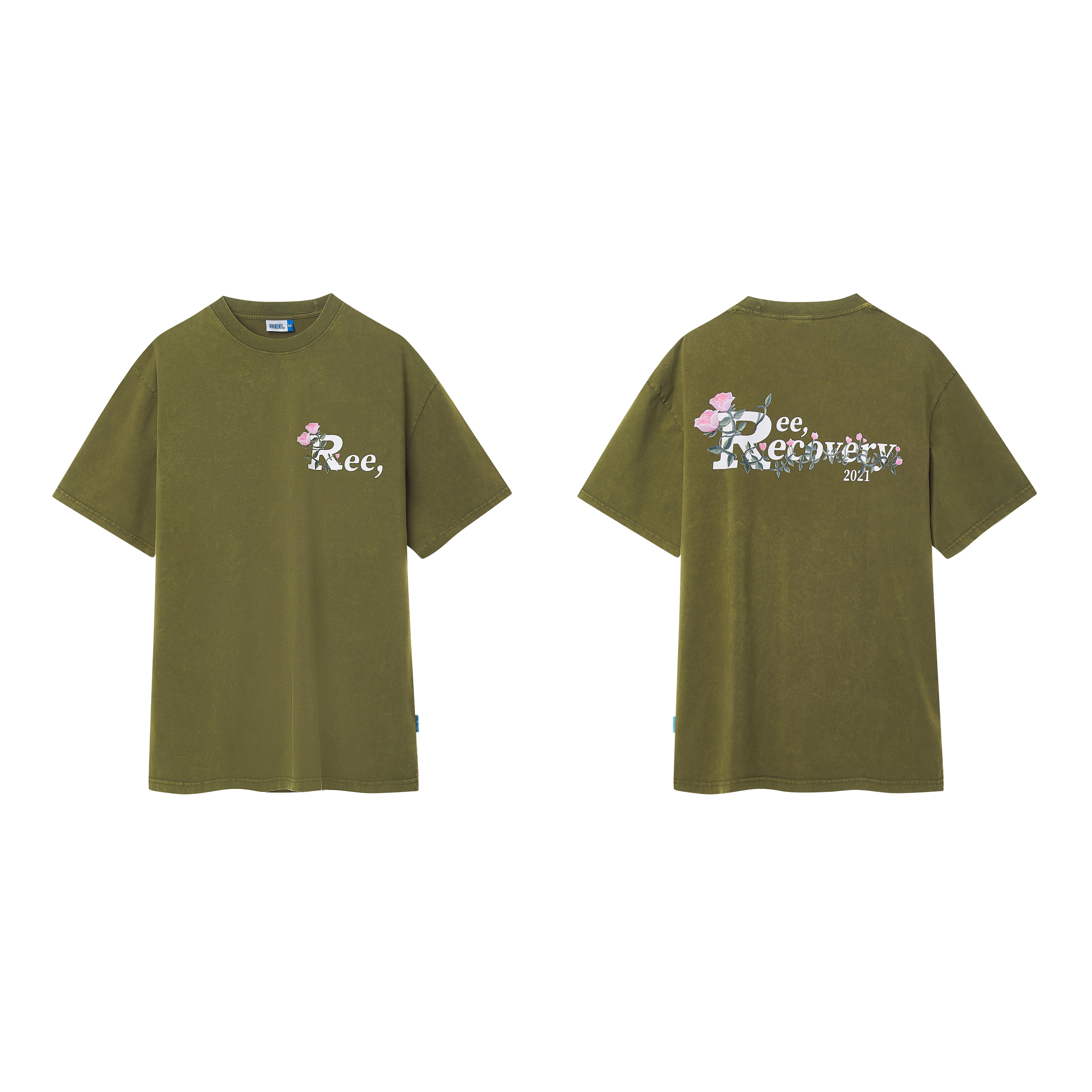 Áo thun wash ree recovery màu nâu