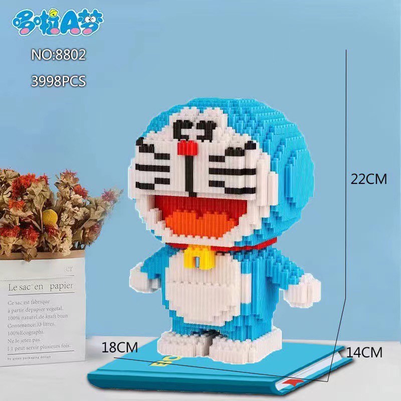 mô hình  Doraemon Thần Tài Cáo Nick Thỏ Judy Bearick  Size LỚN xếp hình mini Đồ chơi trang trí Decor đáng yêu