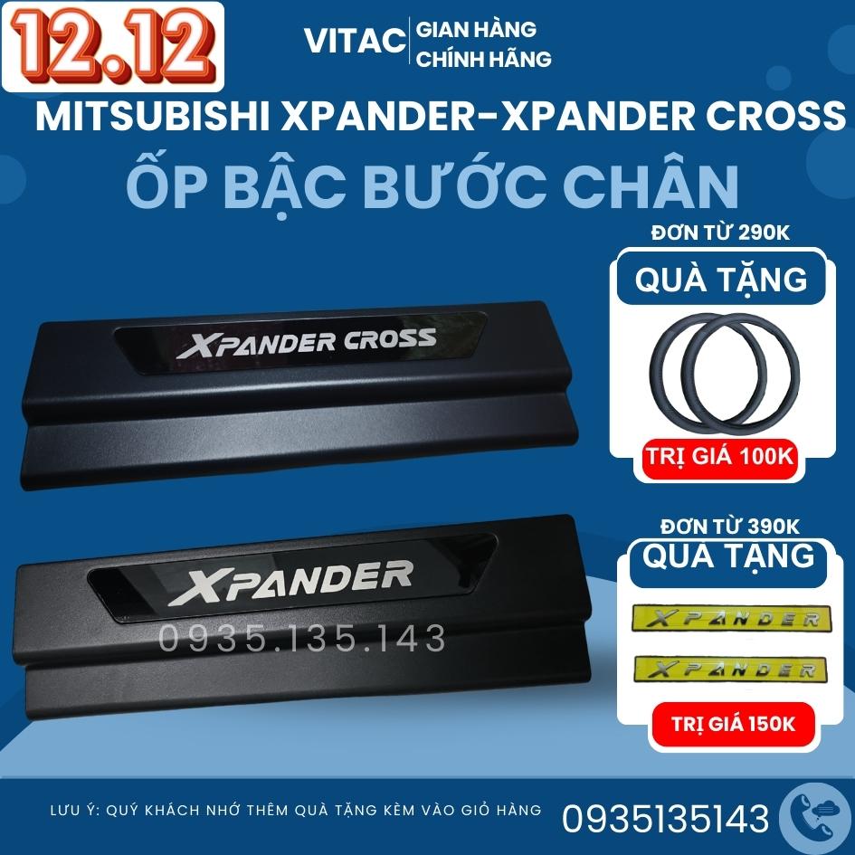 Ốp bậc cửa, nẹp bước chân xpander 2018-2023 - nhựa đen abs