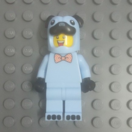Lego pug costume guy - bow tie