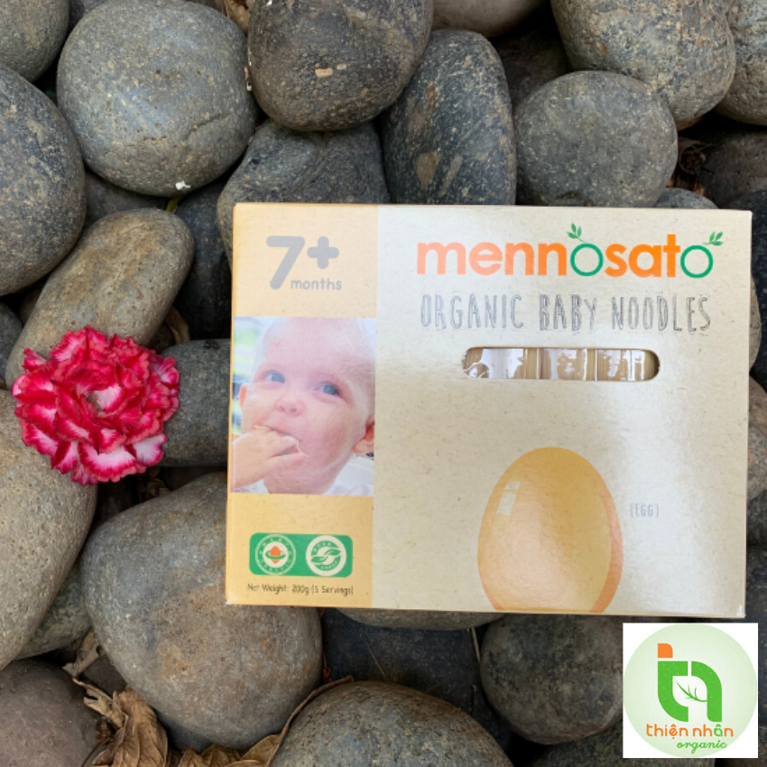 Mì sợi rau củ hữu cơ cho bé vị trứng 200g MenNoSato