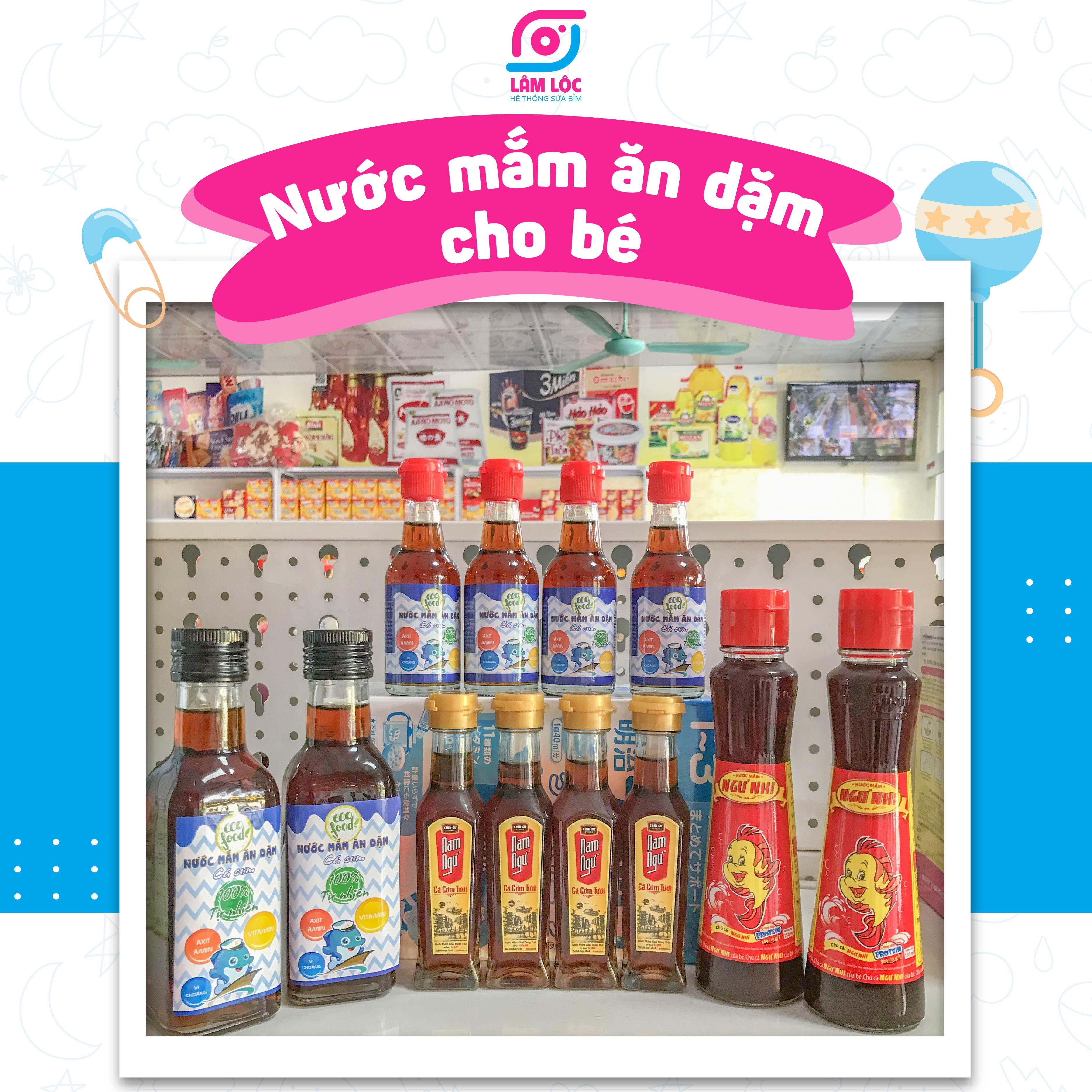Nước mắm ăn dặm cho bé từ 5 tháng đủ loại nam ngư, ngư nhi, cco food