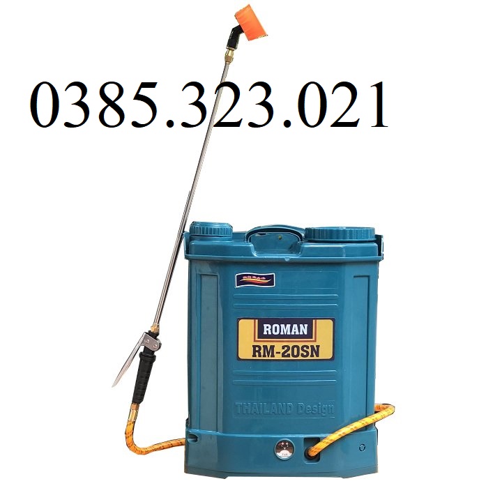 Bình phun xịt điện 20l roman rm-20sn pin lithium