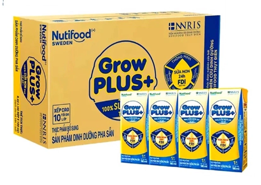 Sữa pha sẵn Nutifood Growplus Vàng - sữa non 180ml