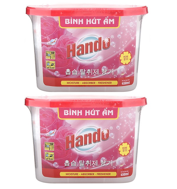 [HCM]Bộ 2 bình hút ẩm khử mùi Hando 450ml GSG20