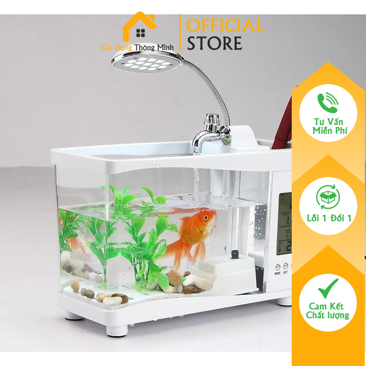 Bể cá mini hồ thuỷ sinh để bàn