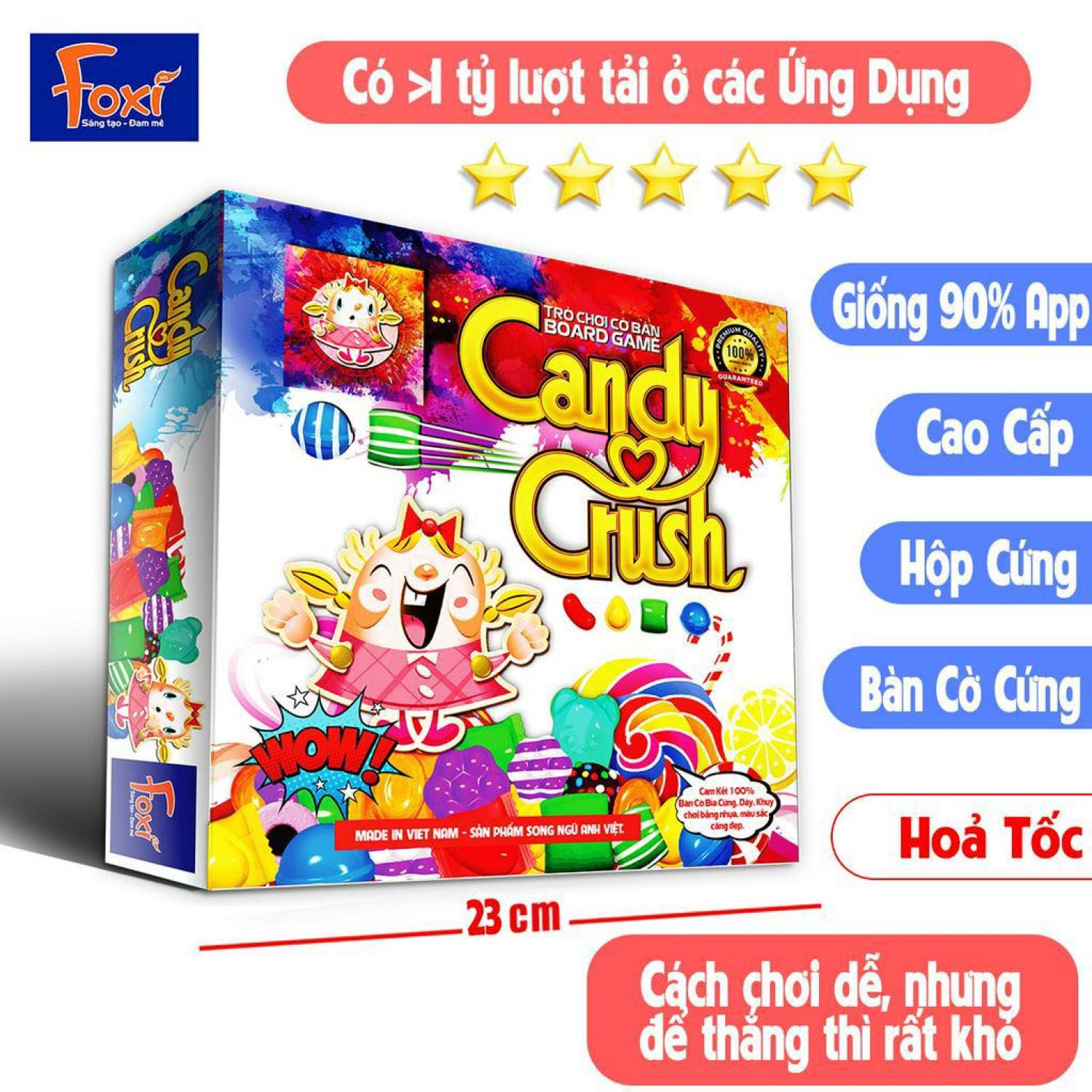 Đồ Chơi Board Game Candy Crush Foxi Đồ Chơi Phát Triển Tư Duy Não Bộ Dễ