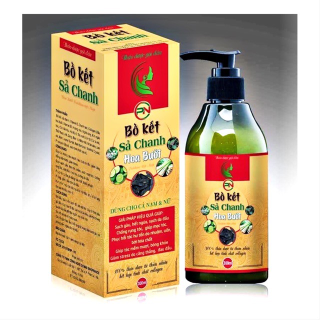 Dầu Gội Bồ Kết Sả Chanh Hoa Bưởi trigàu, chống rụng tóc. kích thích tóc mọc 300ml