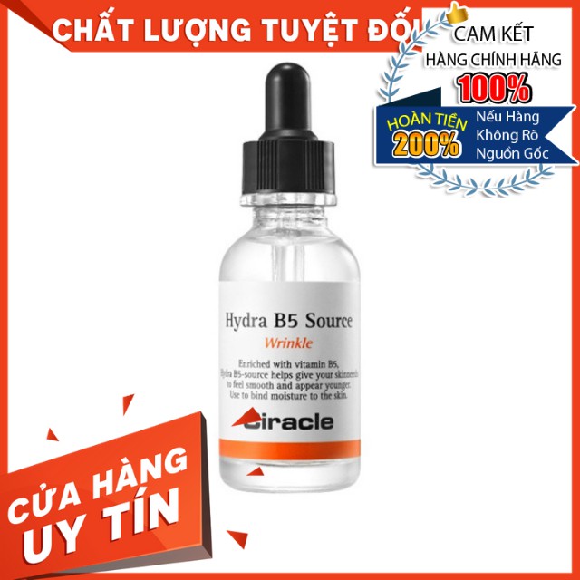 HÀNG NHẬP KHẨU - Serum B5 Dưỡng Ẩm Phục Hồi Da Tổn Thương, Tinh Chất Chống Lão Hóa Ciracle Hydra B5 Source 30ml - DuocmyphamDrAn