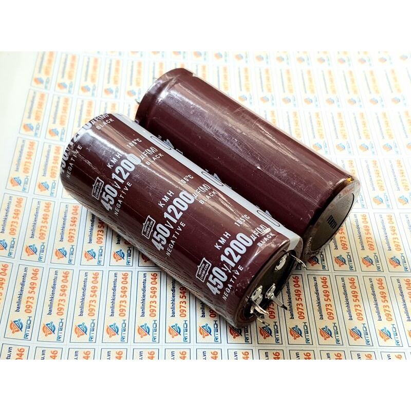 Tụ hóa nippon 1200uf 450v 450v1200uf 4 chân 80x35mm