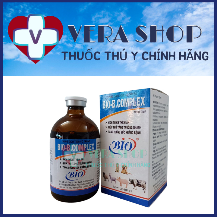 BIO BCOMPLEX 100ML - Kích thích thèm ăn, giúp thú tăng trưởng nhanh, tăng cường sức kháng bệnh