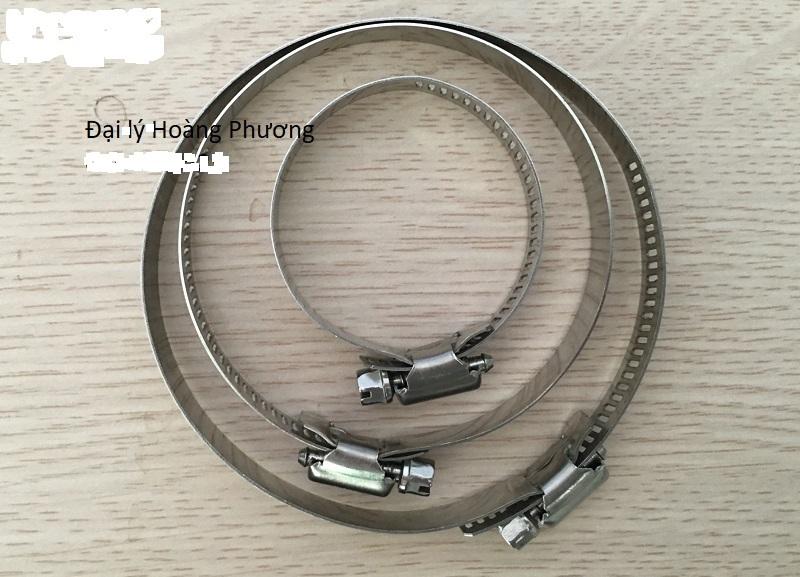 5chiếc Đai xiết inox. Cổ dê. Đai thít Đường Kính 68mm-100mm size tùy chọn