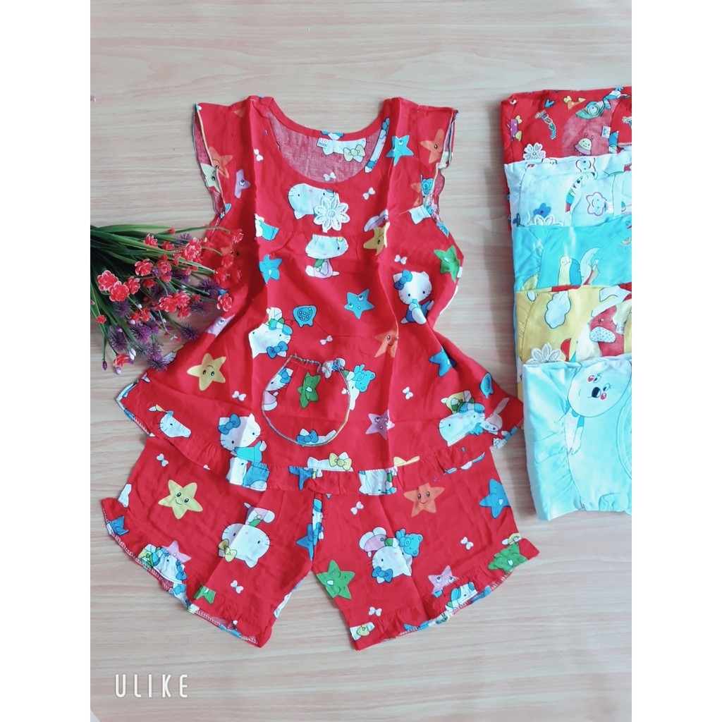 22-23kg đồ tole/lanh bé gái ngắn