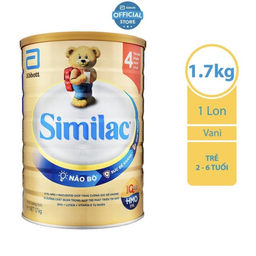 Sữa bột similac 4 1.7kg đột phá dinh dưỡng 5g