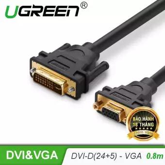 Cáp chuyển đổi dvi-i sang vga dài 15cm ugreen 30499