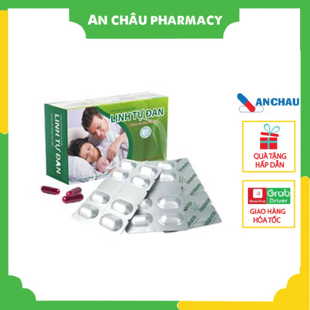 Viên uống linh tự đan hộp màu xanh giúp tăng khả năng thụ thai tăng cường sinh lý nam hộp 40 viên chính hãng