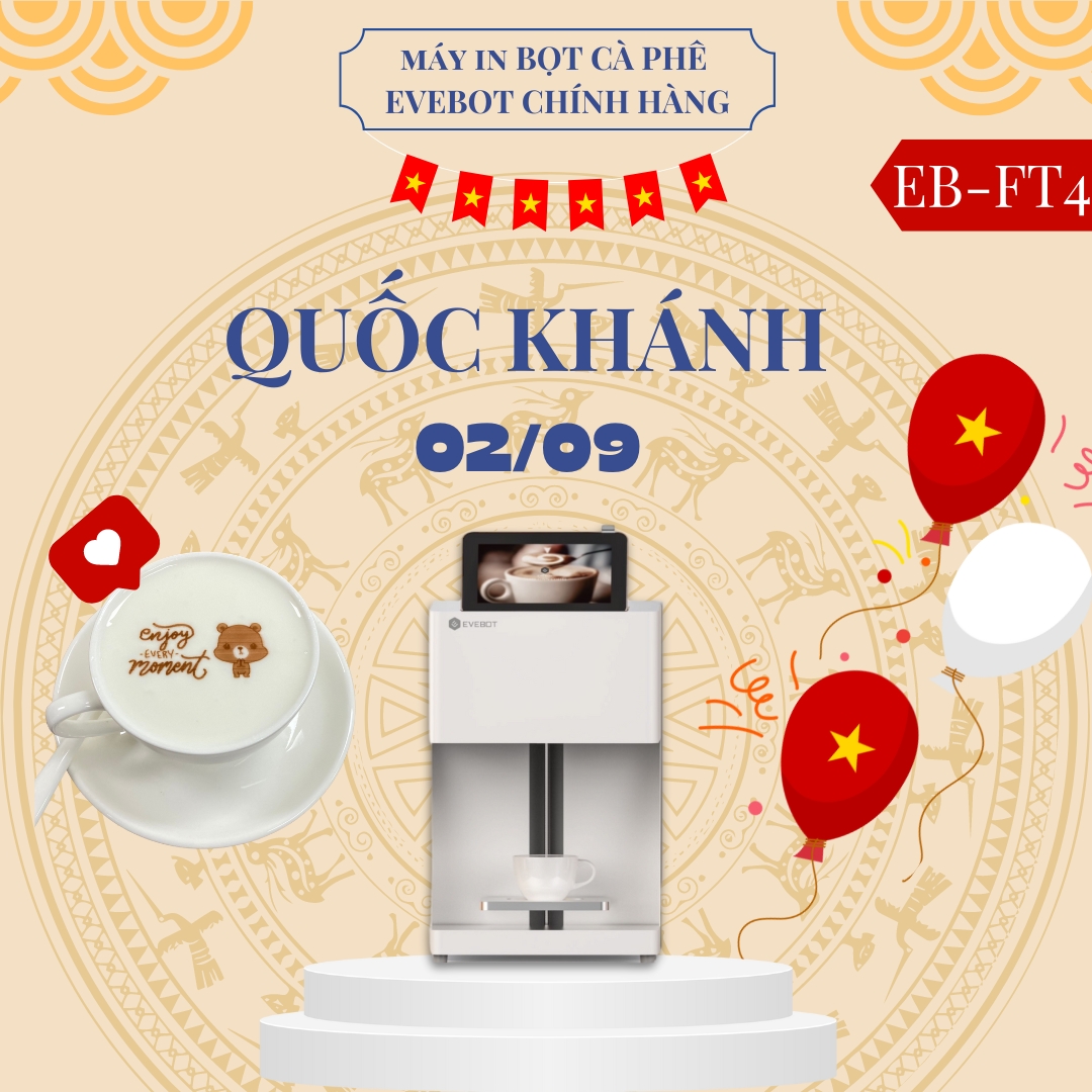 Máy in bọt cà phê eb-ft4