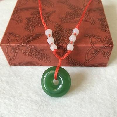 Vòng cổ NGỌC BỘI may mắn bình an - Dây chuyền ngọc bích - dây chuyền phong thủy