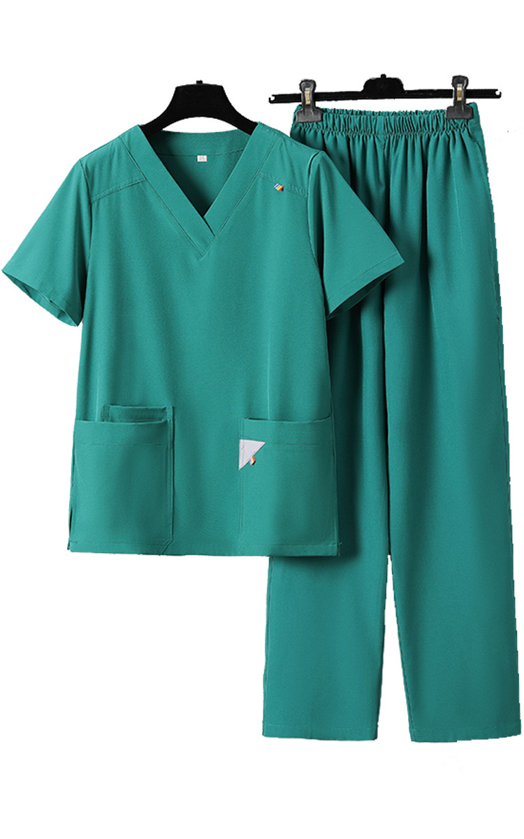 Bộ Scrubs bác sĩ cổ tim, đồng phục điều dưỡng, spa, thẩm mỹ viện ST41