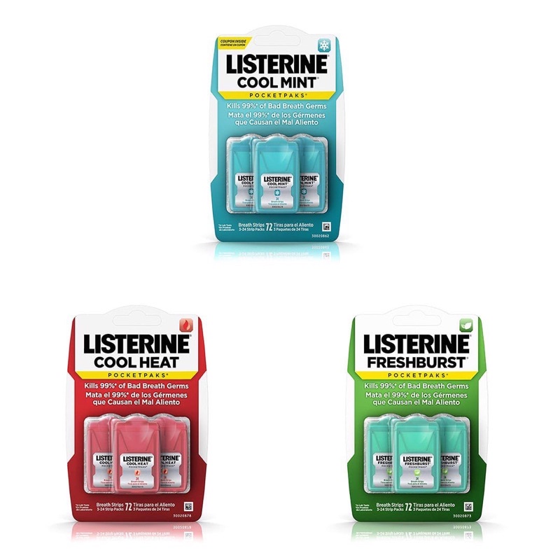 Miếng Ngậm Thơm Miệng Listerine Pocketpaks