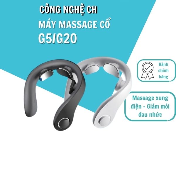 Máy massage cổ thông minh xiaomi jeeback g5, 4 chế độ 8 cường độ massage, hàng chính hãng