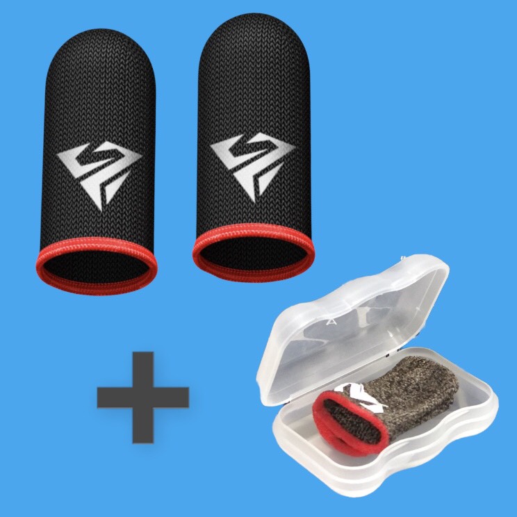 SHE.ZI Combo Găng Tay Chơi Game Shezi, Memo, Blue Fire, Squid Game Logo Dập Nổi + Hộp Đựng Cao Cấp Chơi Game Free Fire, Pubg, Liên Quan Mobile, Các Game Hành Động Sinh Tồn