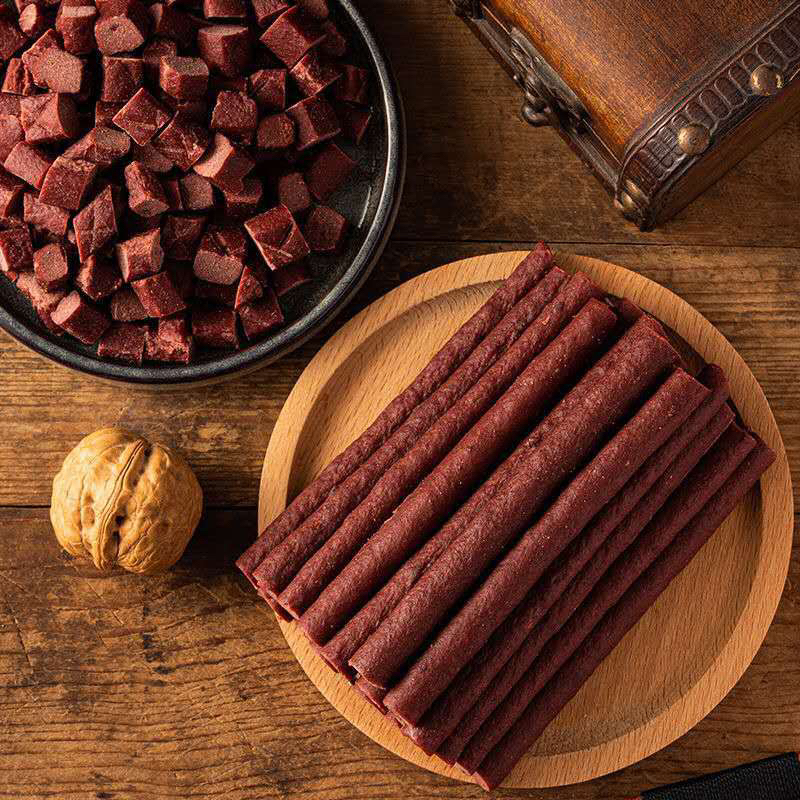 Snack thịt bò bổ sung canxi cho chó (que) Masti (500gr/túi) - Bánh thưởng cho chó mèo thú cưng