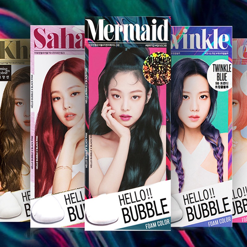 Thuốc nhuộm tóc nhiều màu Blackpink Miseenscene Hello Bubble thuốc nhuộm tóc tạm thời MSNTH Neity