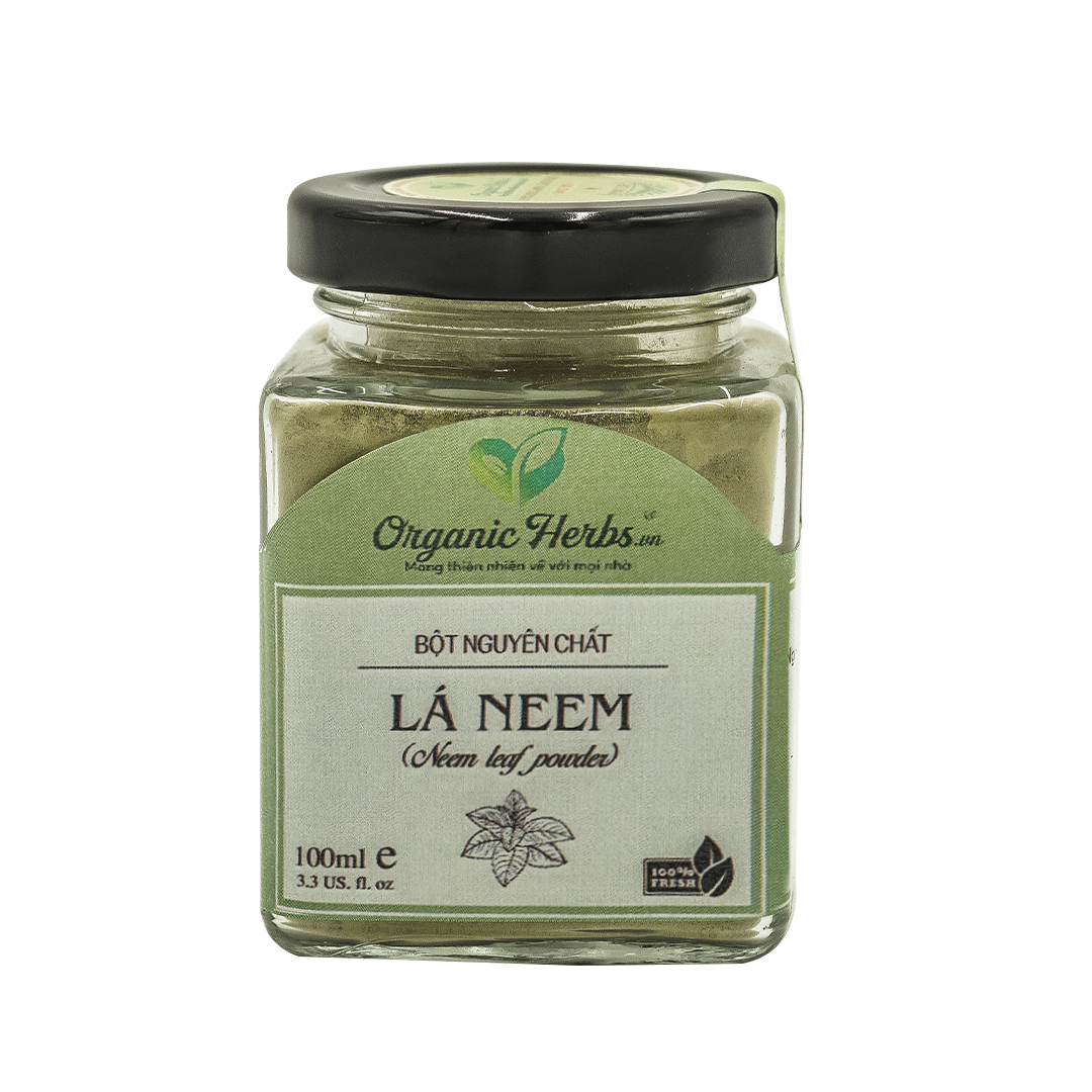 Bột lá neem nguyên chất 100% - organic herbs