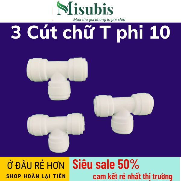 Cút chia nước chữ t phi 10 , cút chia nước phi 10 , cút chữ t máy lọc nước