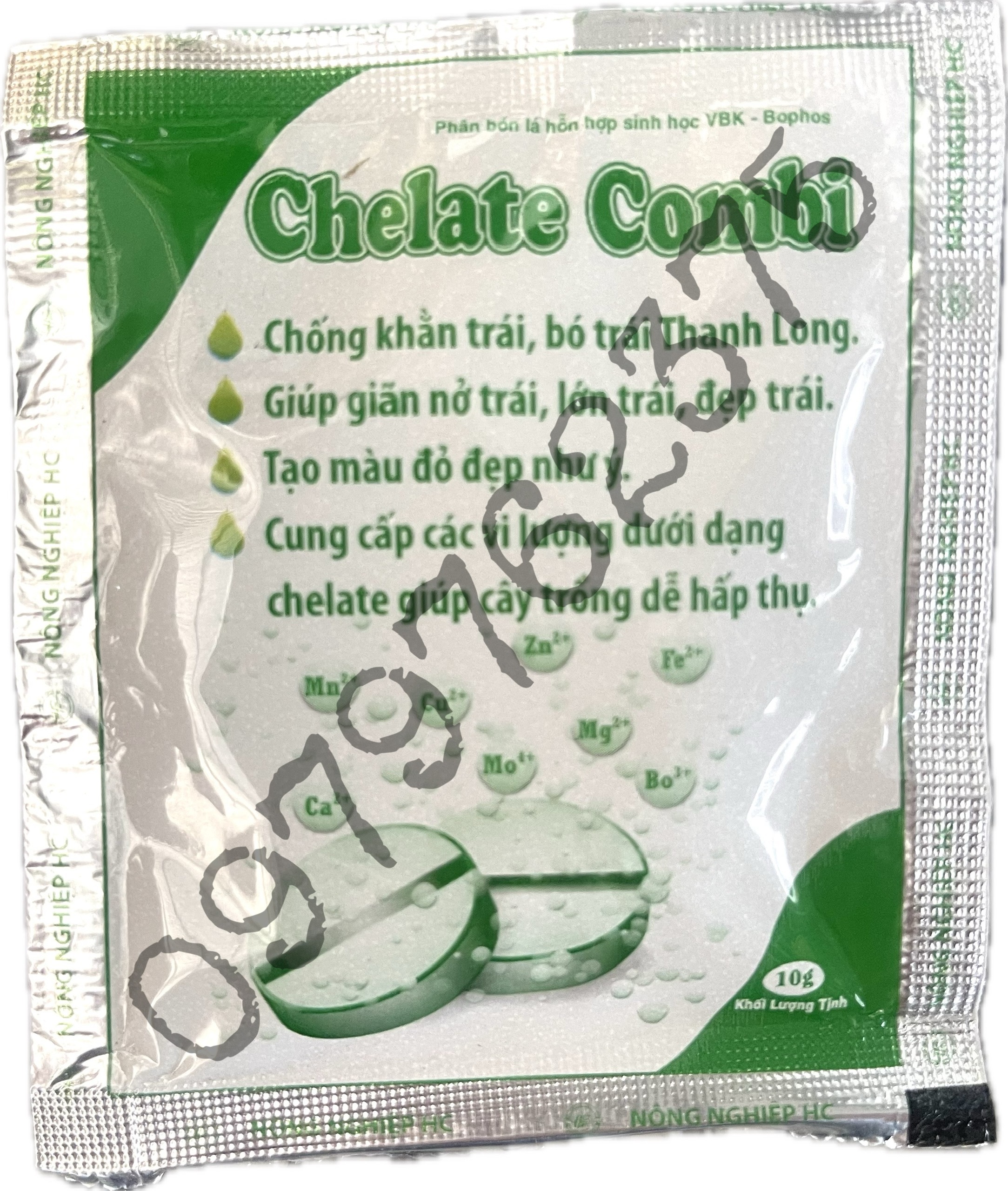 Phân Bón Vi Lượng Thanh Long - Chelate Combi - Giải Bó Trái - Lớn Trái - Viên sủi - 10g