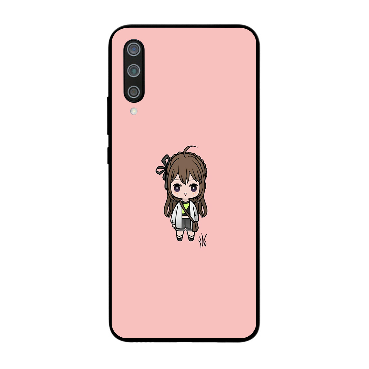 Ốp lưng dành cho điện thoại Xiaomi Mi A3 in họa tiết Cô gái tóc nơ