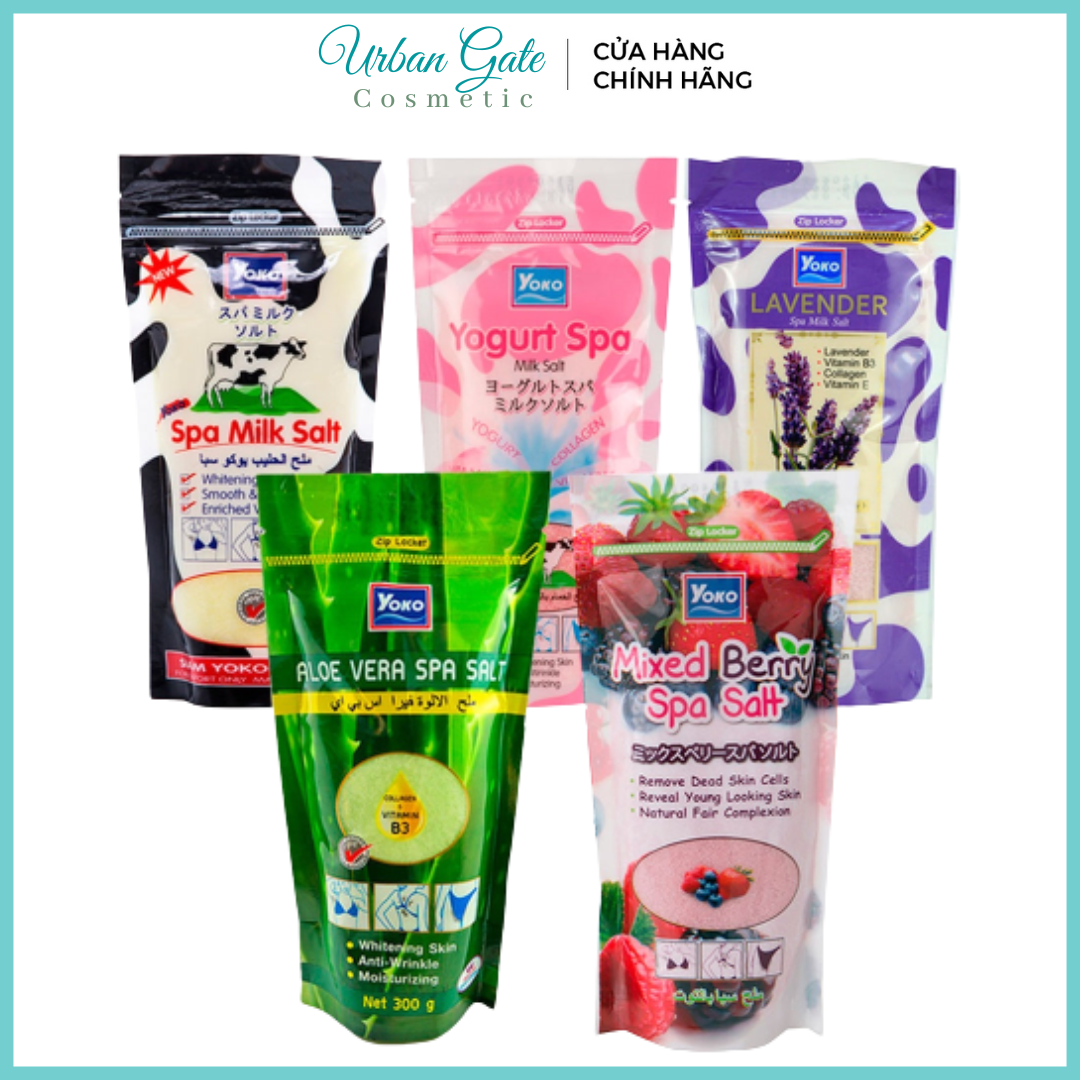 Muối tẩy da chết yoko/ argussy salt srub coffee-cà phê 280g/300g muối tắm tẩy tế bào chết