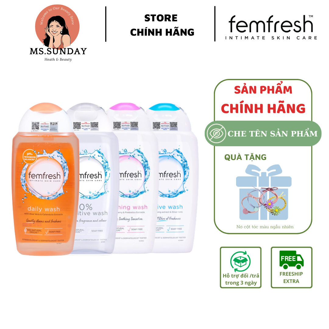 Dung dịch vệ sinh phụ nữ femfresh daily intimate wash 250ml