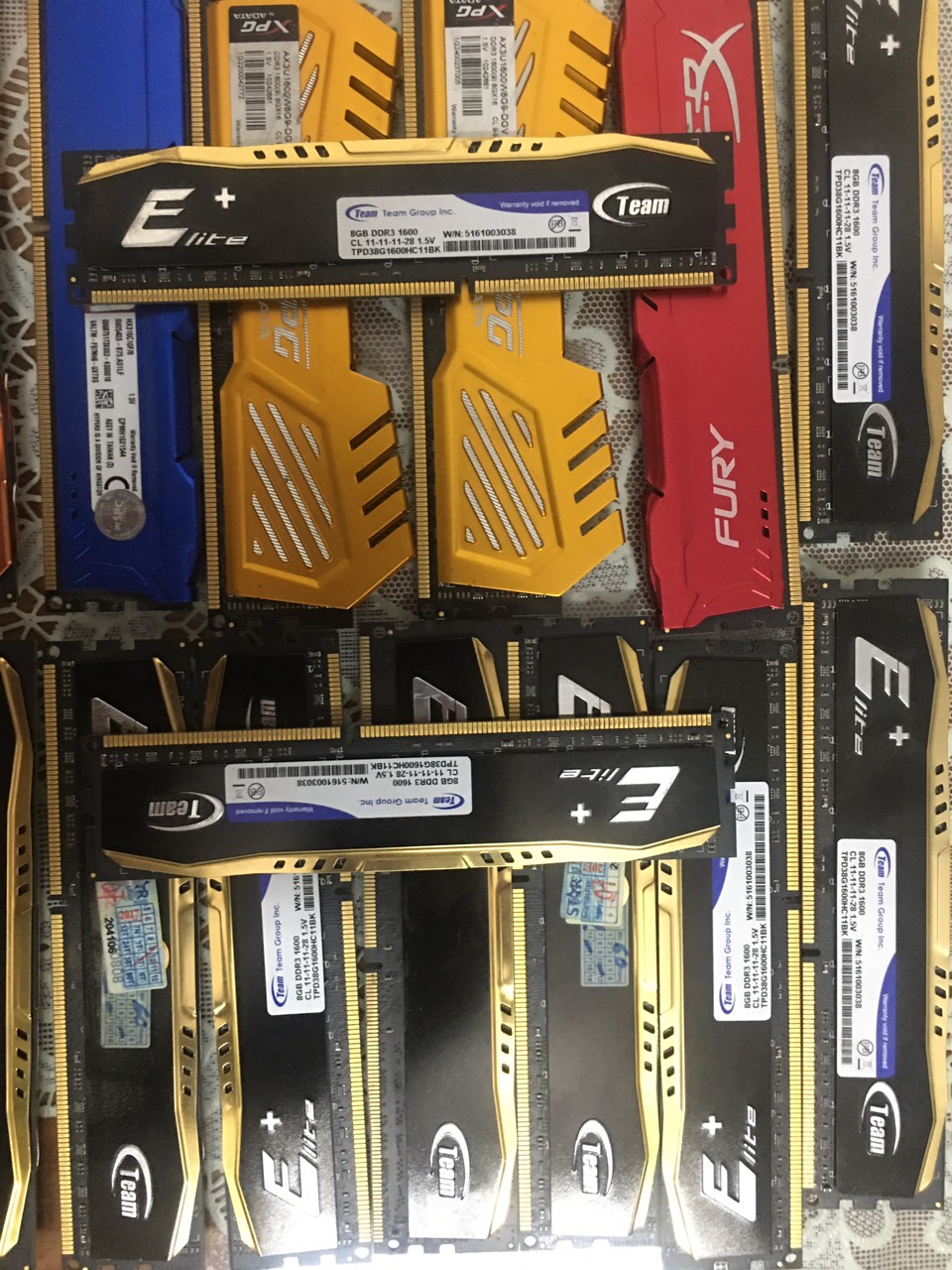 Ram 8G/DDR3/1600-Teem Group-Adata-HyperX hàng chính hãng - Vi Tính Bắc Hải