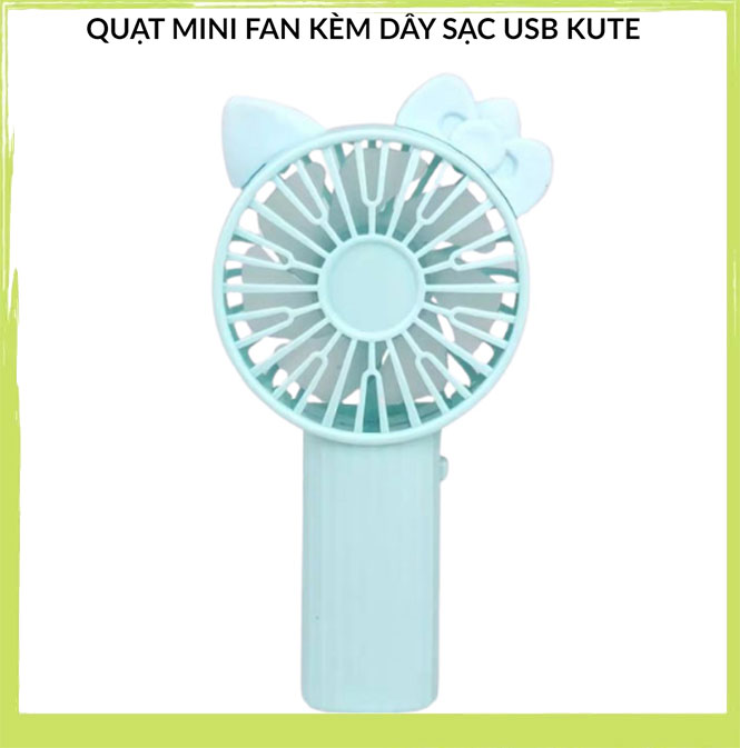 Quạt tai thỏ mini fan -Kèm dây sạc - Quạt mini tiện lợi tốc độ mạnh - Giai tỏa cái nóng - Quạt đi phượt, quạt đi chơi - Quạt usb mini - Bảo hành uy tín 1 đổi 1