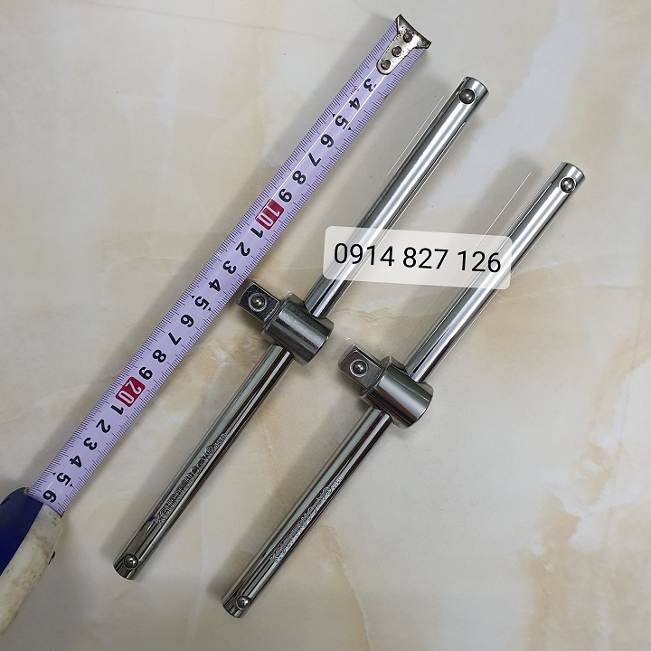 Tay vặn hệ 1/2 inch (13mm) có đầu nối dạng trượt chiều dài 25cm Kouritsu Nhật Bản, Bảo hành 12 tháng (Cần siết chữ T dạng trượt 10 icnh)