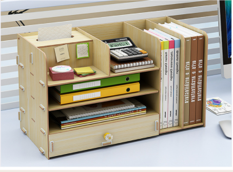 Kệ sách mini để bàn - tủ đựng sách gỗ - giá để sách vở, tài liệu để bàn